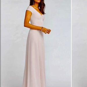 SHOW ME YOUR MU MU ZURICH KNOT GOWN THE RING STRETCH CREPE OY23 SIZE MEDIUM